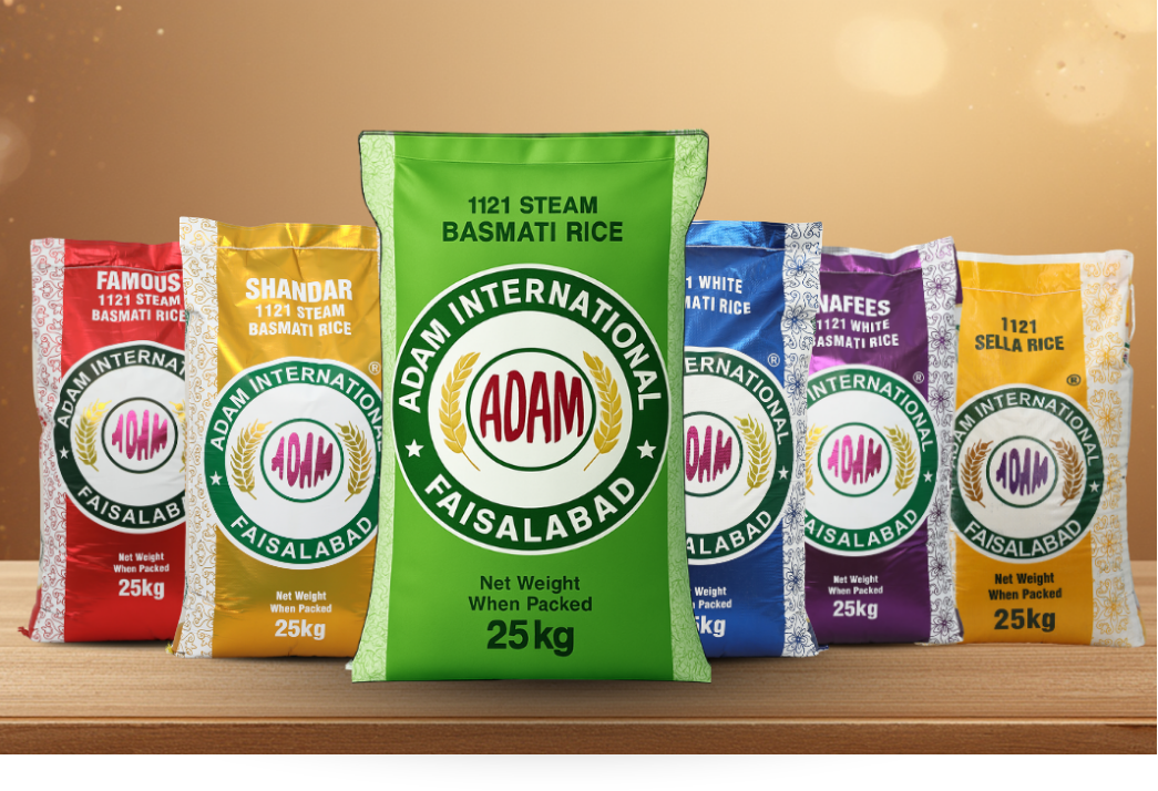 Adam International Rice Mills products Pakistan all varieties